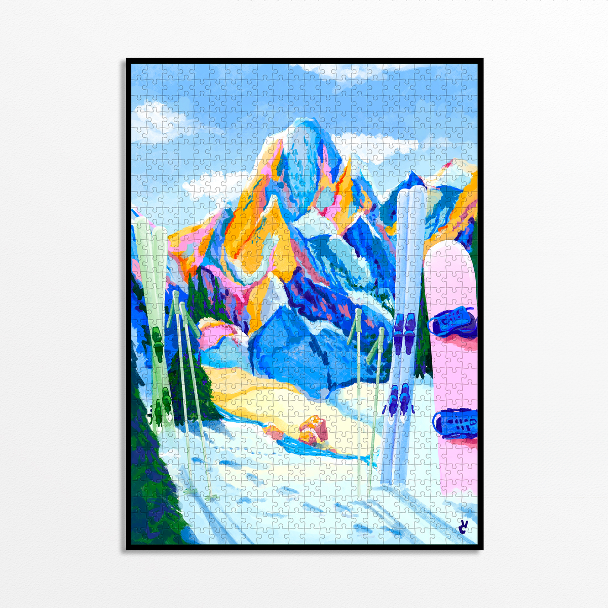 Puzzle Snow must go on