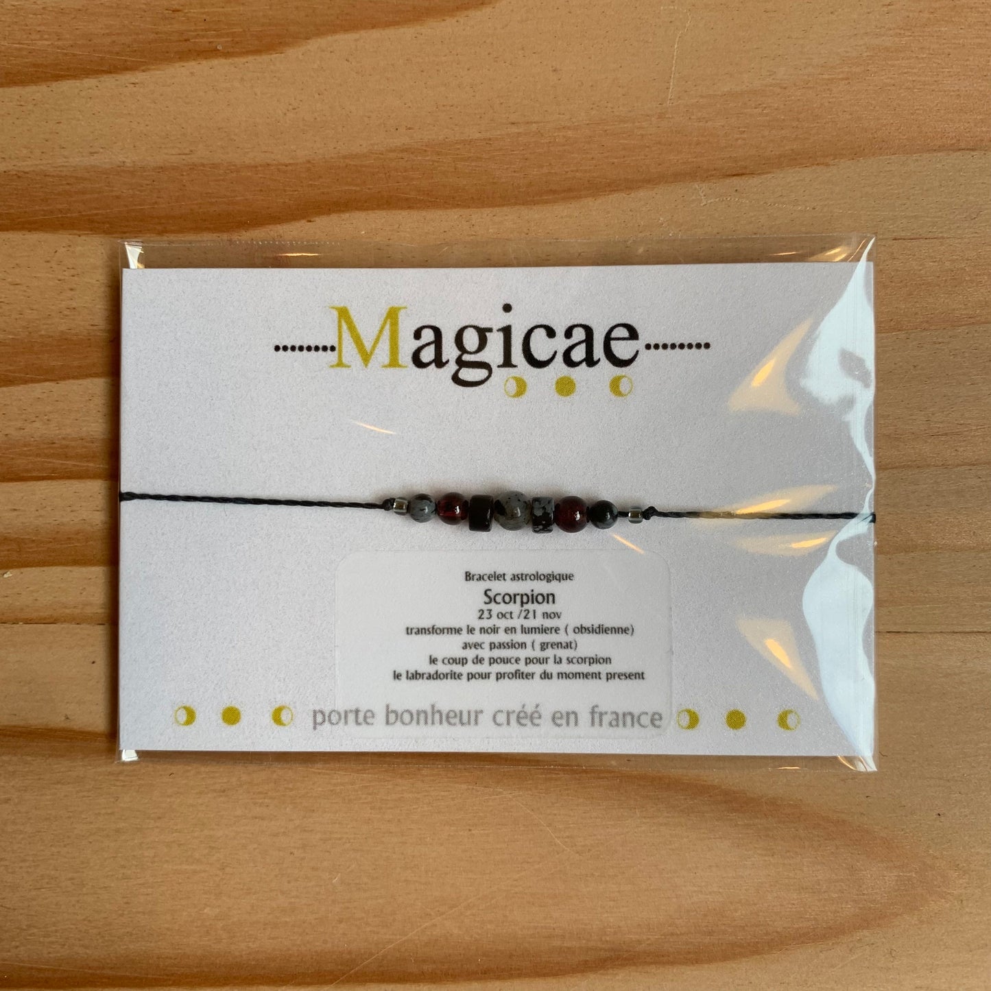 Bracelet pierres semi-précieuses Scorpion