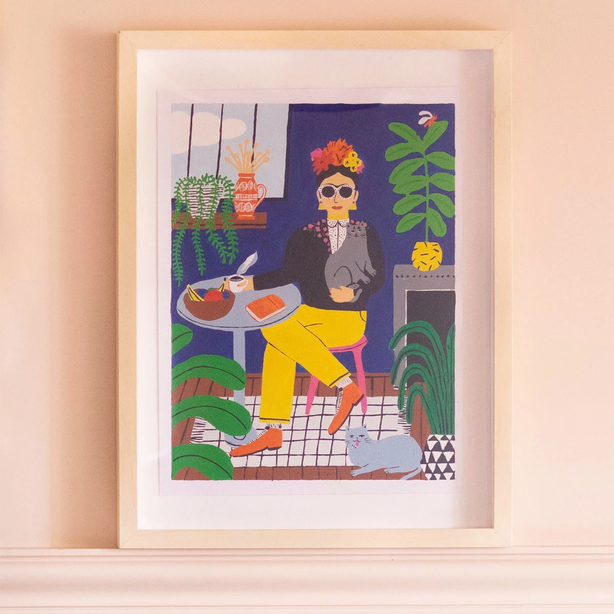 Kit de peinture La fille aux chats