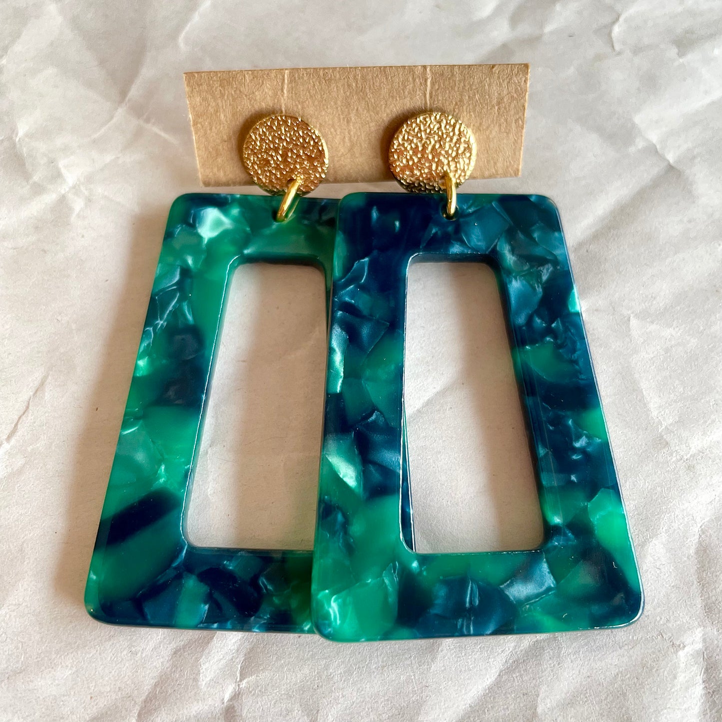 Boucles d’oreilles Romy vert