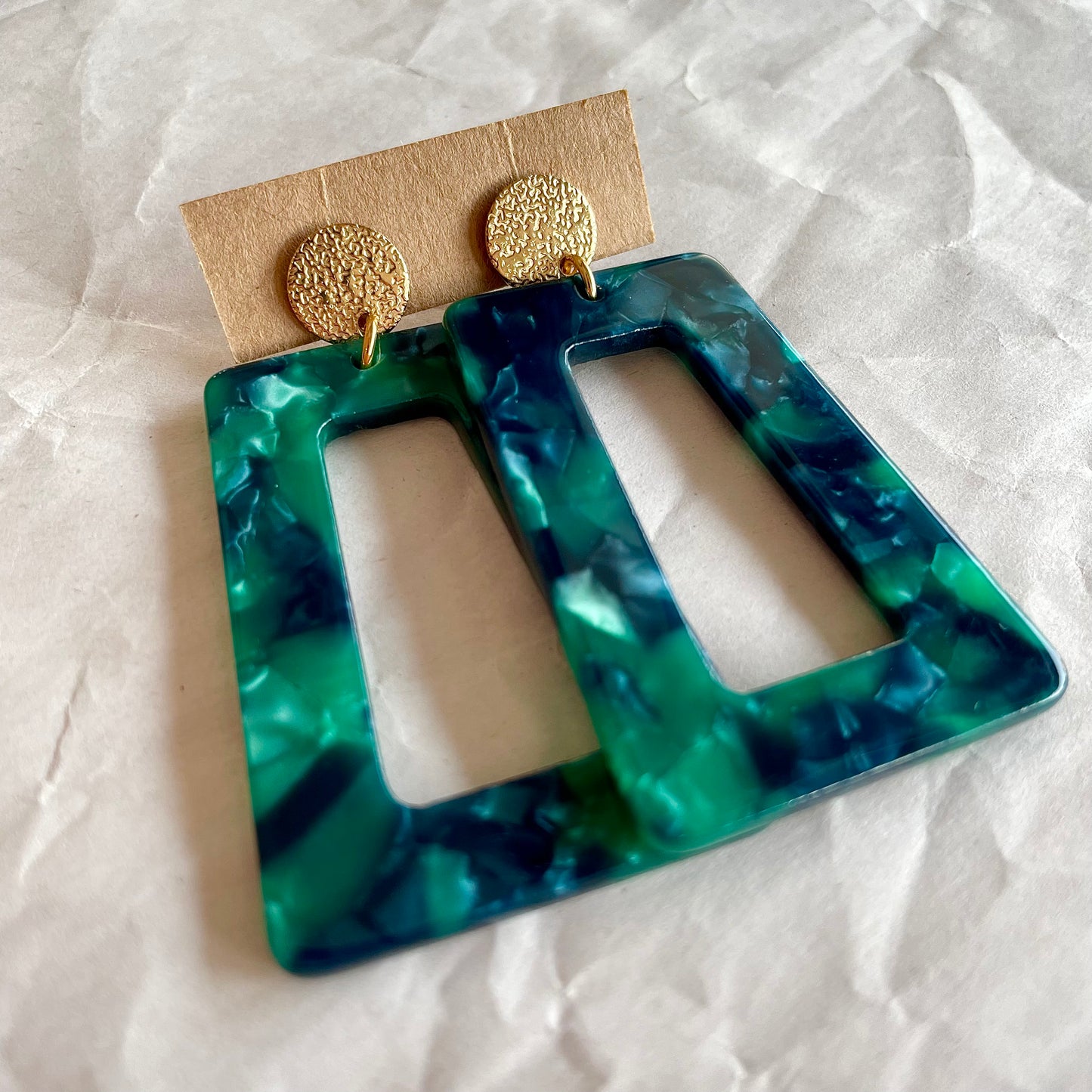 Boucles d’oreilles Romy vert