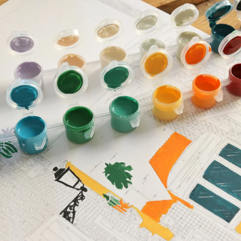 Kit de peinture Lisbon tram