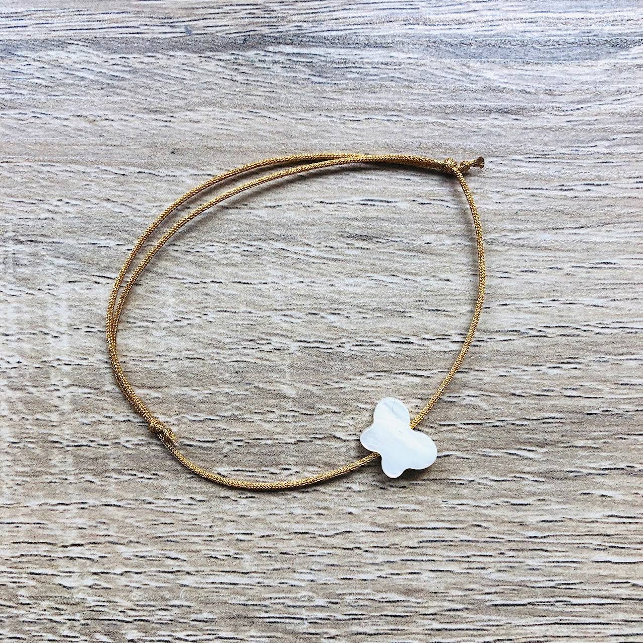 Bracelet Camille nacre doré enfant