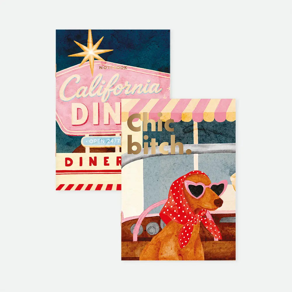 Duo carnets California diner