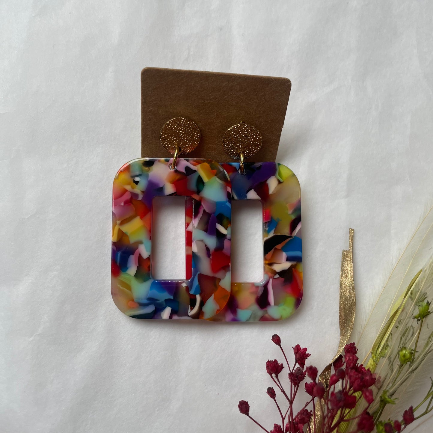 Boucles d’oreilles Carla multicolore