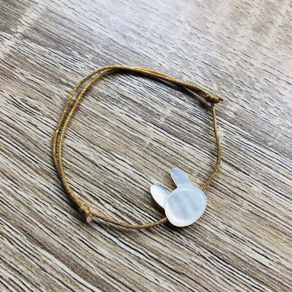 Bracelet Camille nacre doré enfant