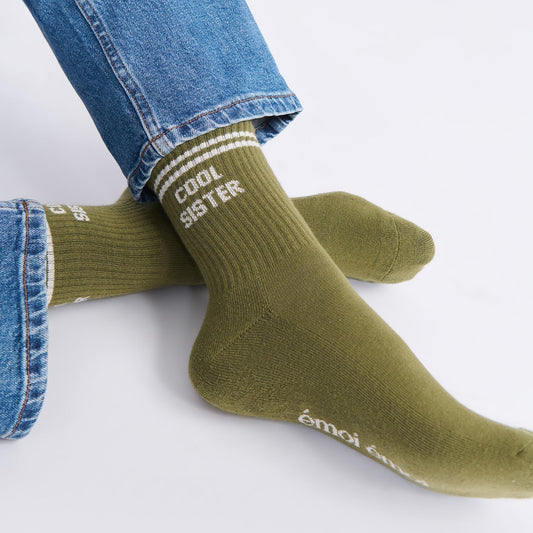 Chaussettes Cool sister kaki T36-41
