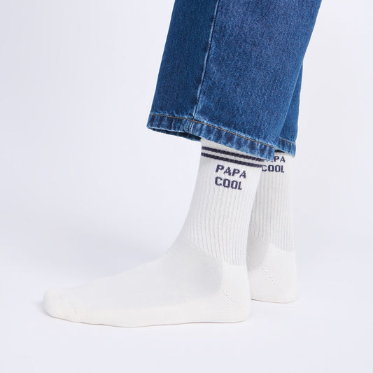 Chaussettes Papa cool crème T42-46