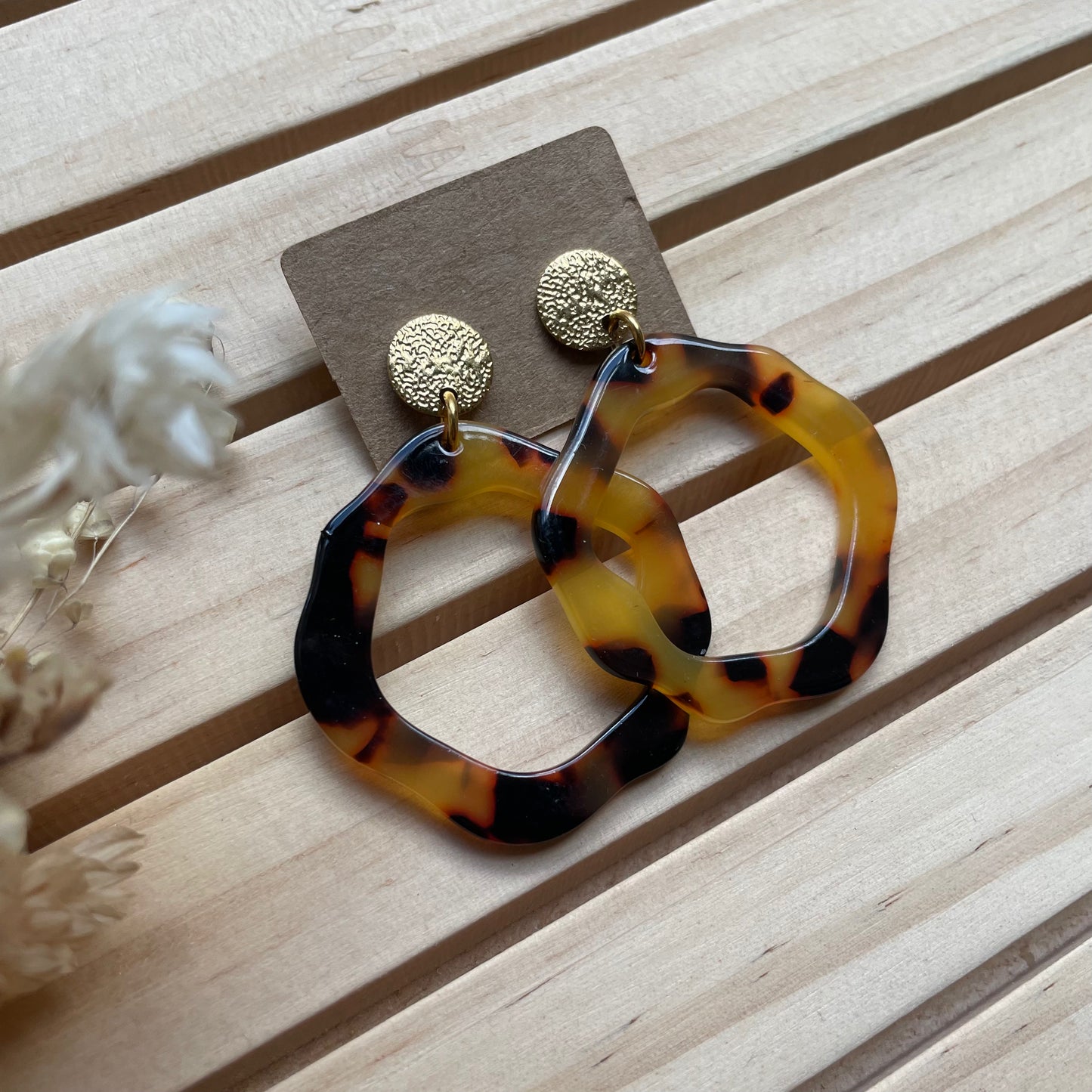 Boucles d’oreilles Adèle léopard