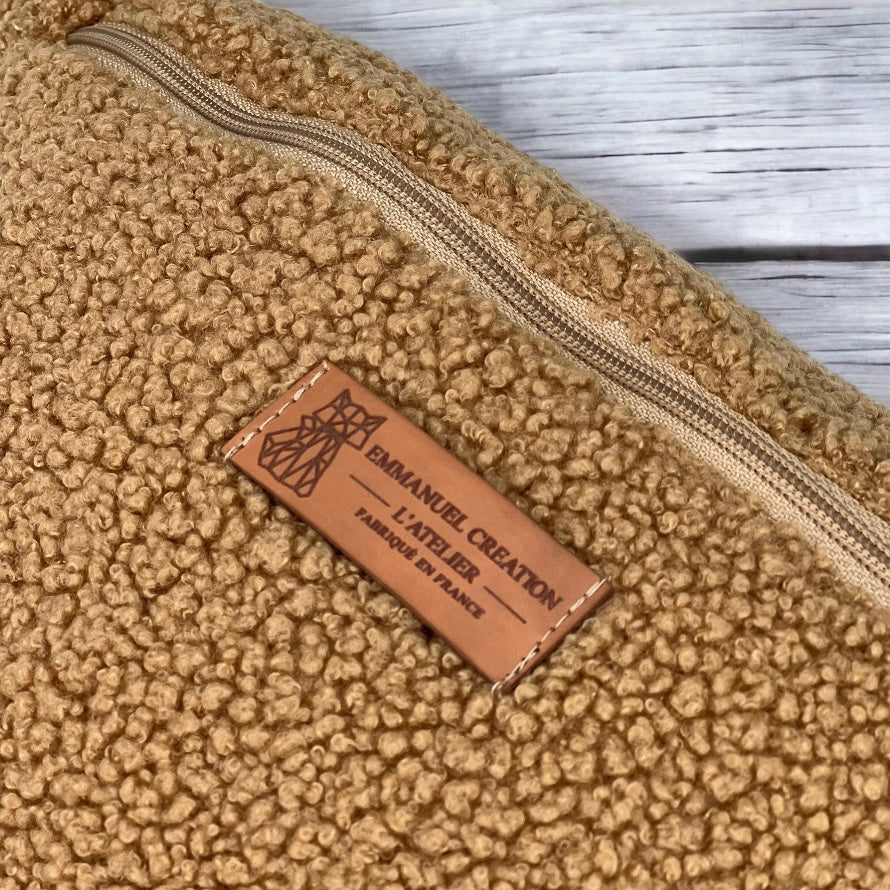 Sac banane - Bouclette Camel