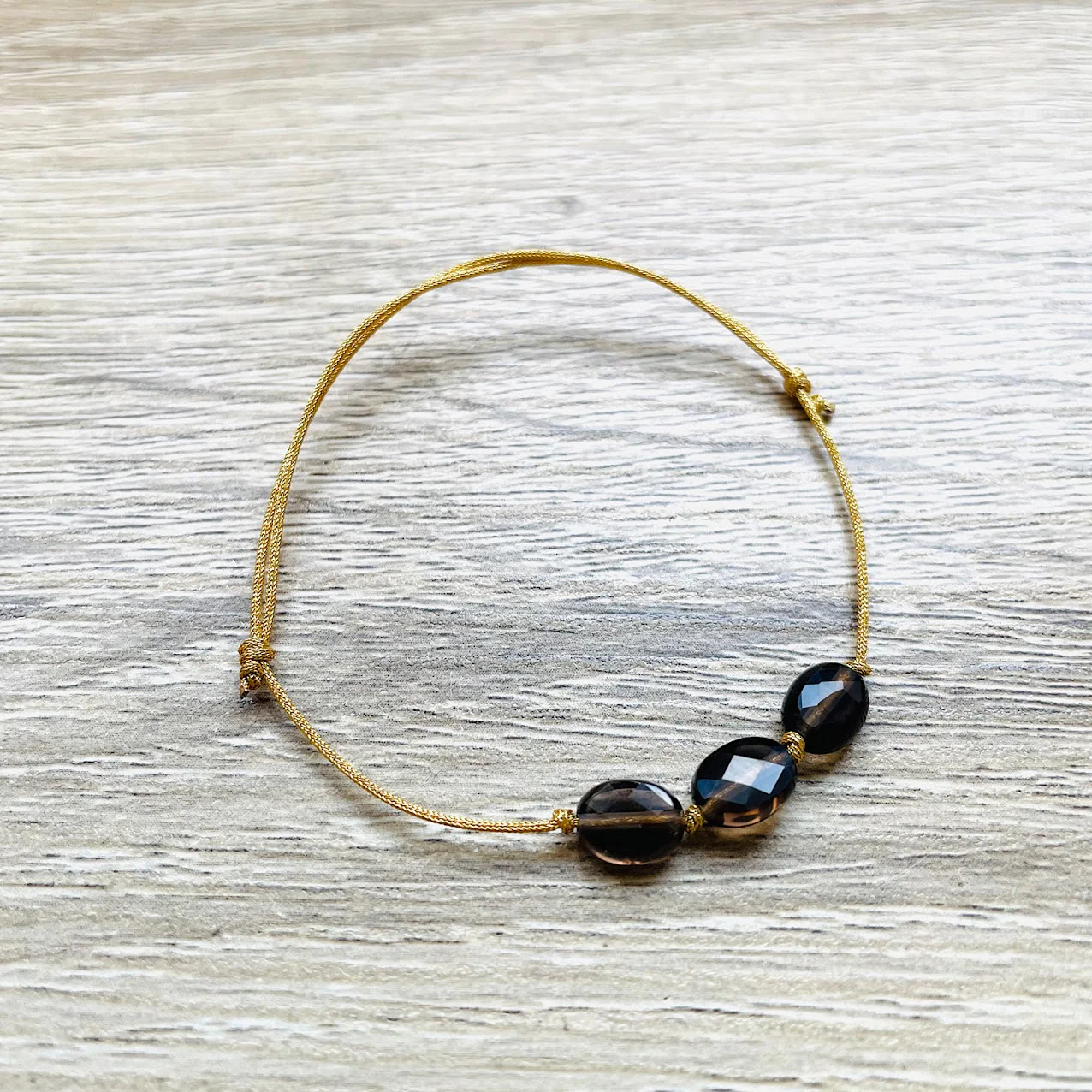 Bracelet doré Candy avec pierres semi-précieuses