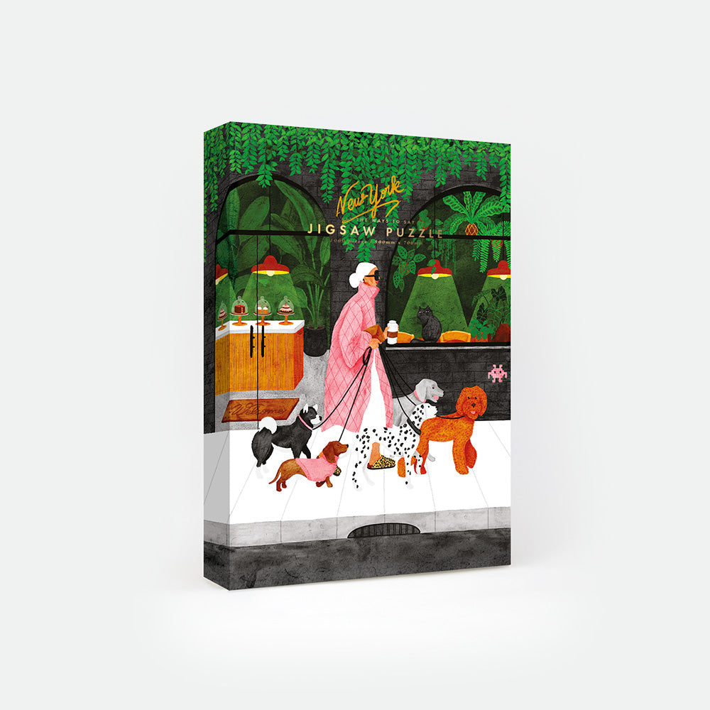 Puzzle Pink Dog sitter