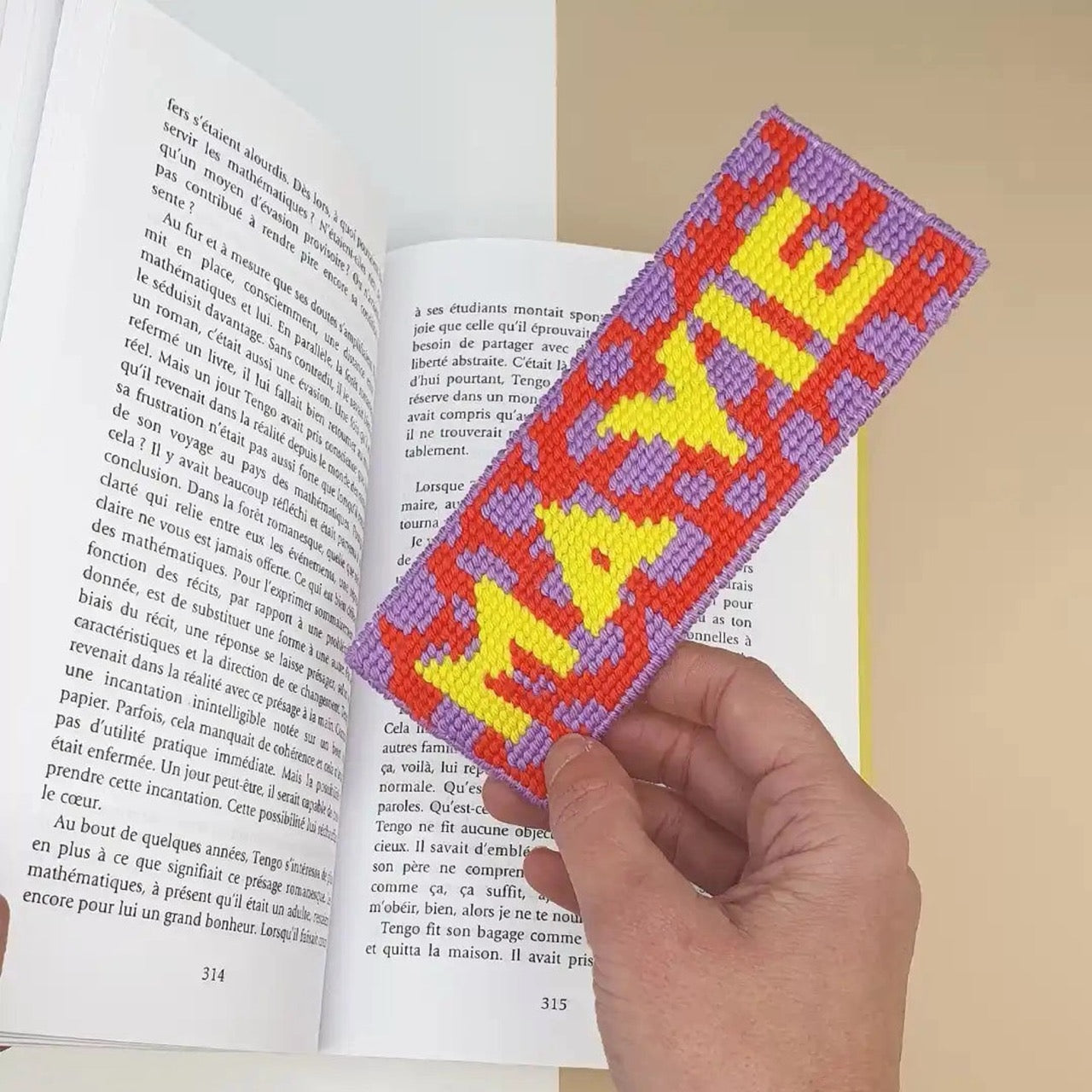 Kit de canevas marque-pages Ma Vie