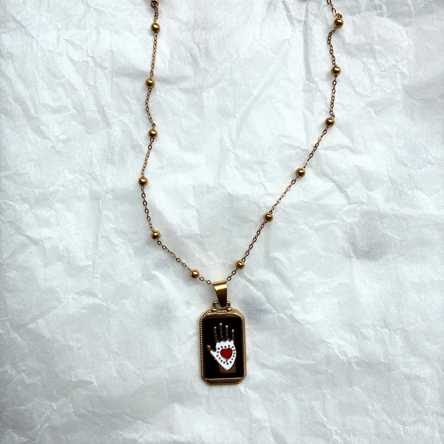Collier Main noir