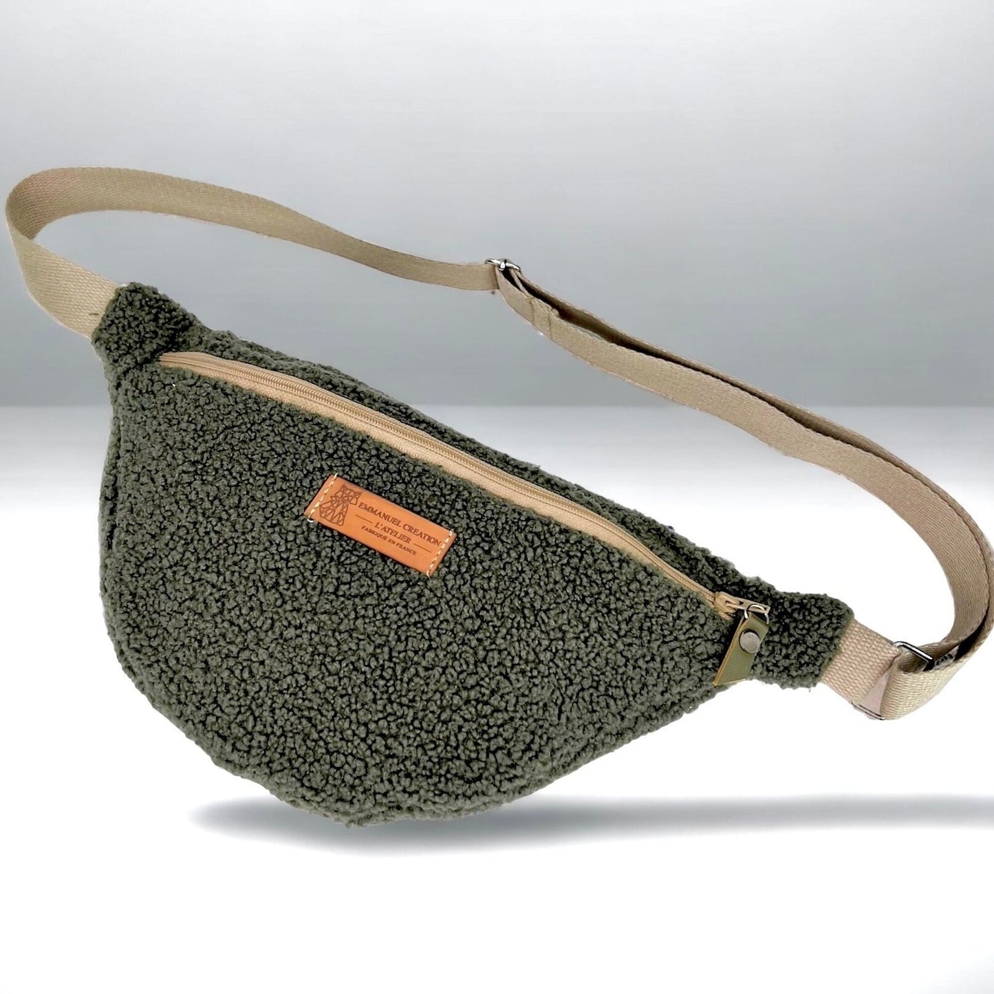 Sac banane - Bouclette Kaki