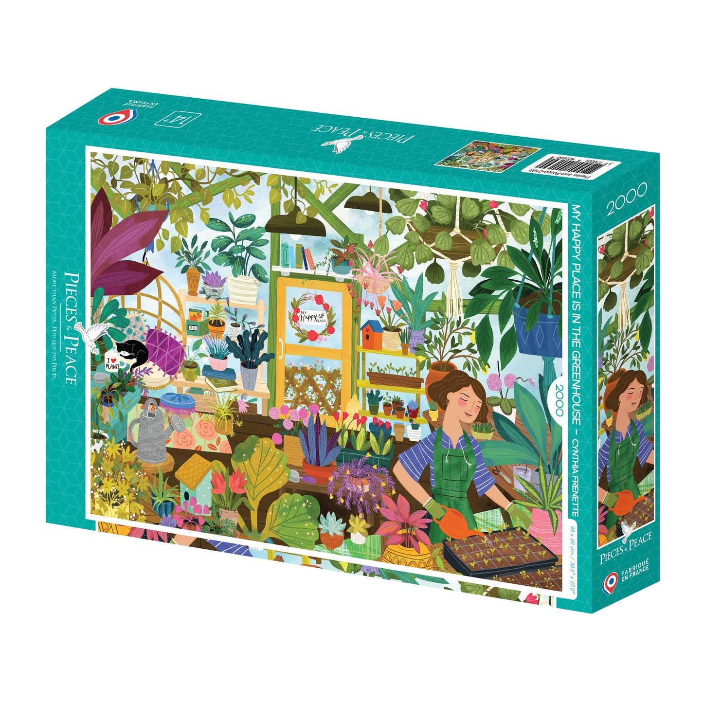 Puzzle My happy place is in the green house 2000 pièces