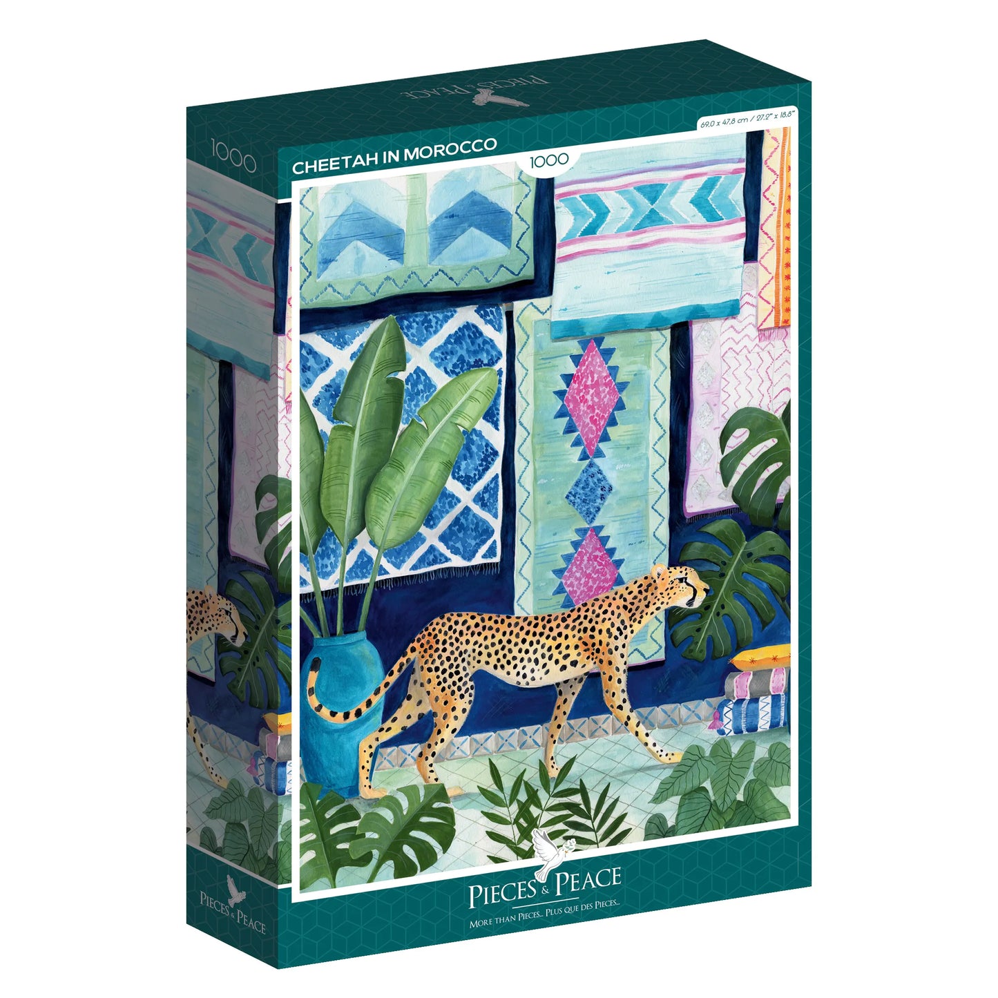 Puzzle Cheetah in Morocco 1000 pièces