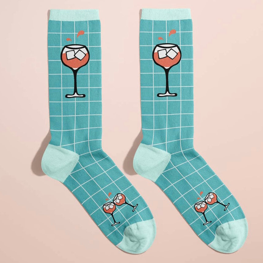 Chaussettes Rosé piscine T36-40