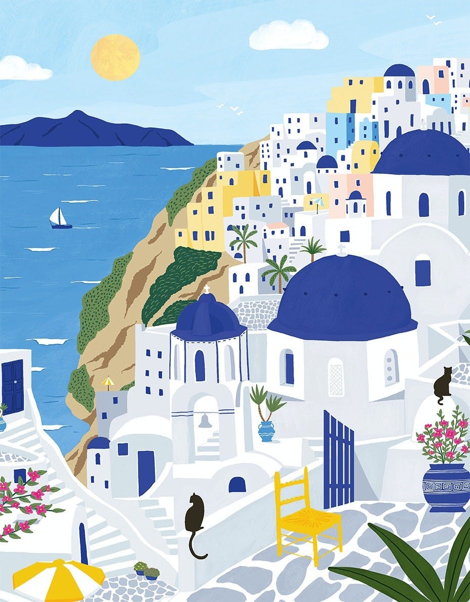 Puzzle Santorini 500 pièces