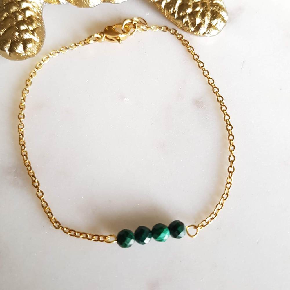 Bracelet Camille avec pierres semi-précieuses (au choix) - Do you speak français ?