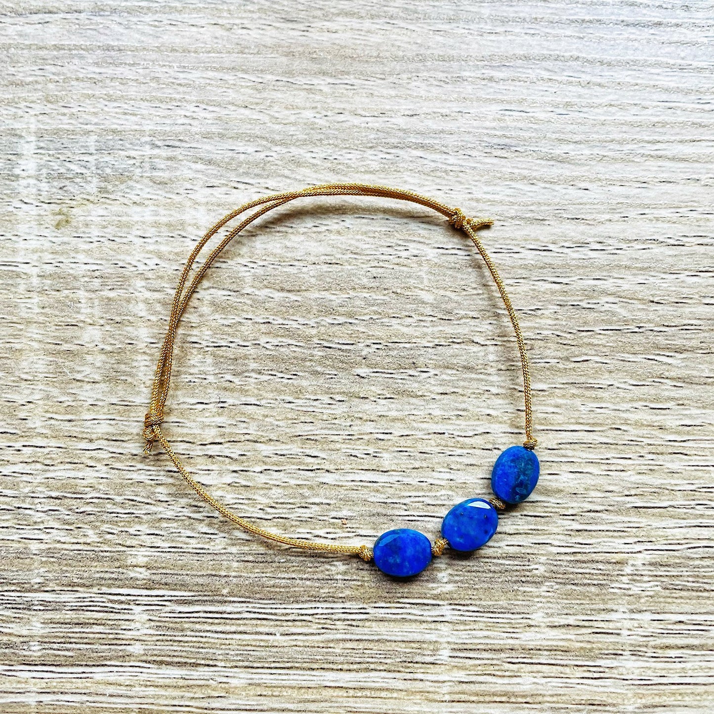 Bracelet doré Candy avec pierres semi-précieuses
