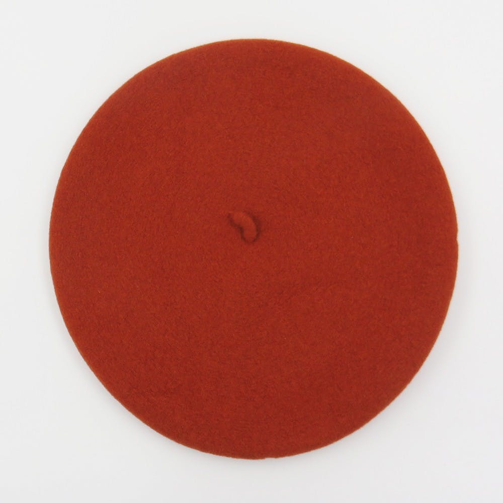 Béret caramel 100% laine - TU