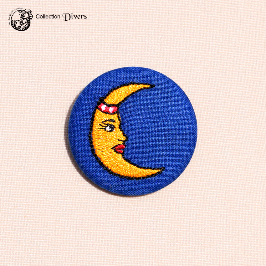 Broche petit format Luna