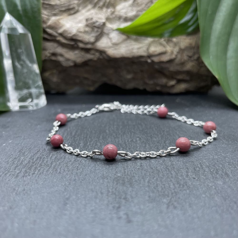 Bracelet argenté Anthéa avec pierres semi-précieuses
