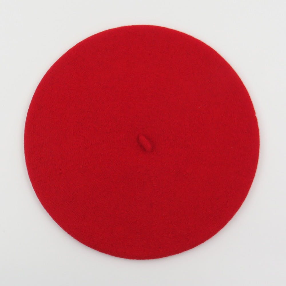 Béret rouge 100% laine - TU