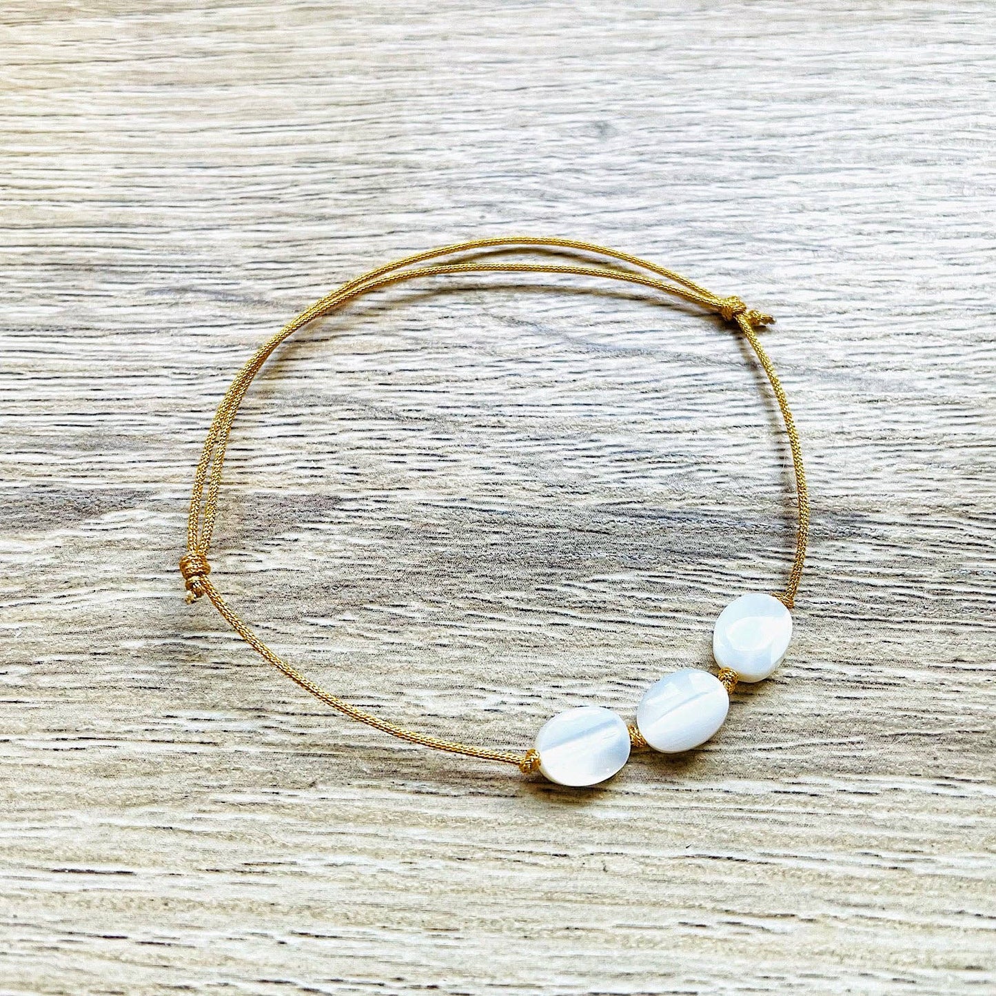 Bracelet doré Candy avec pierres semi-précieuses