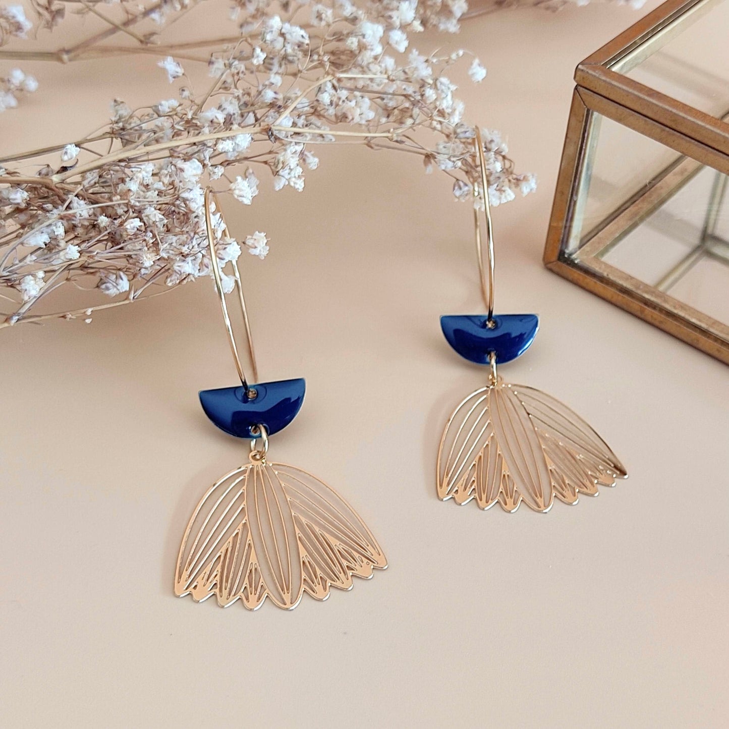 Boucles d’oreilles La malicieuse marine