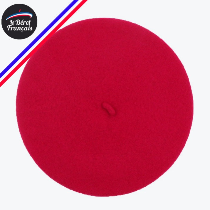 Béret fushia 100% laine - TU