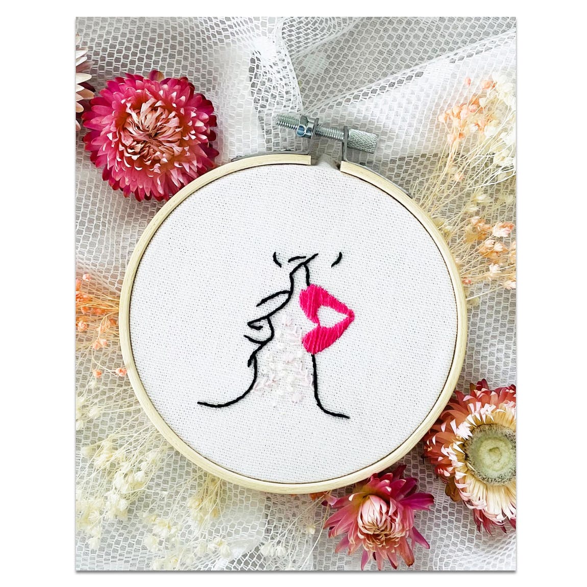 Kit de broderie Premier baiser