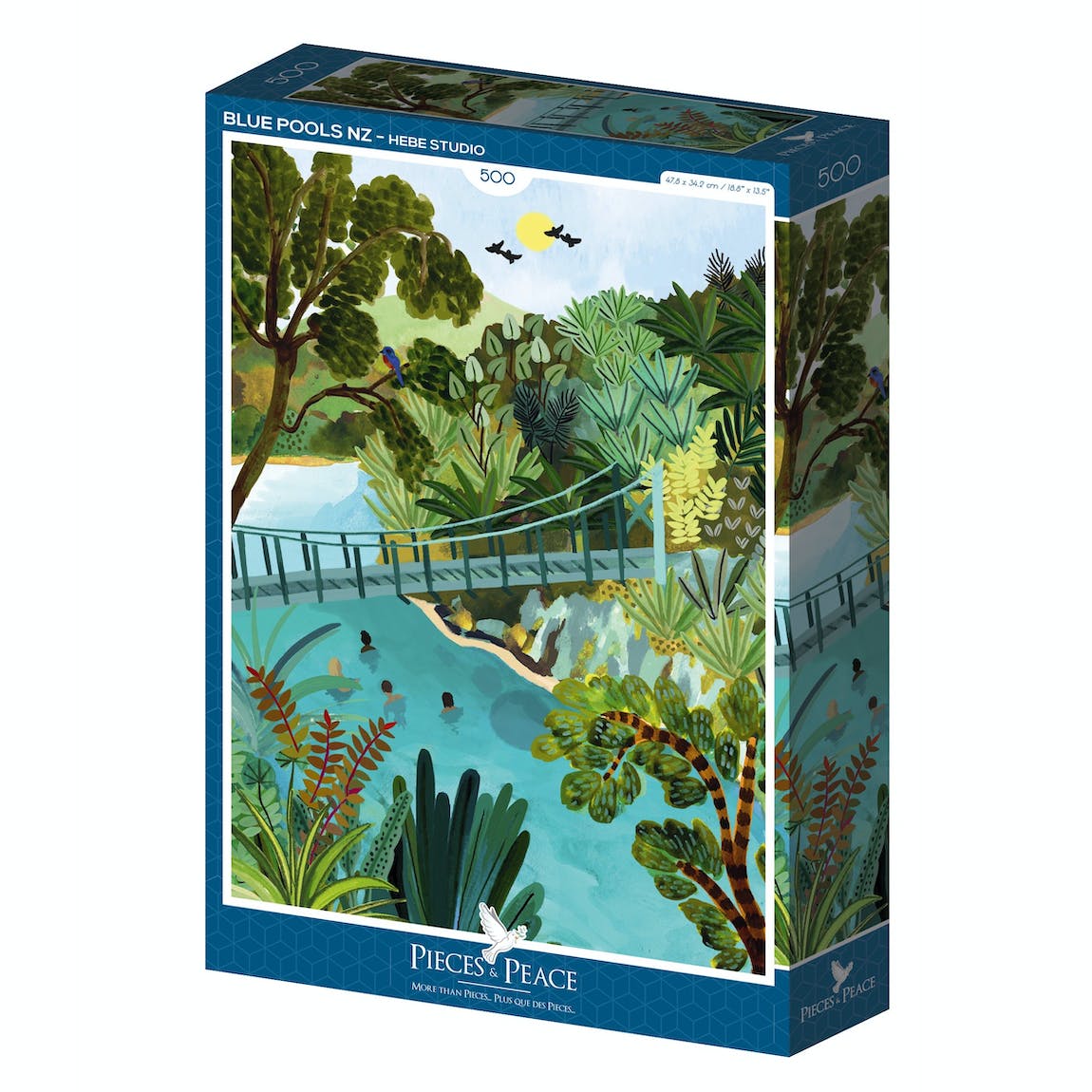 Puzzle Blue pools nz 500 pièces