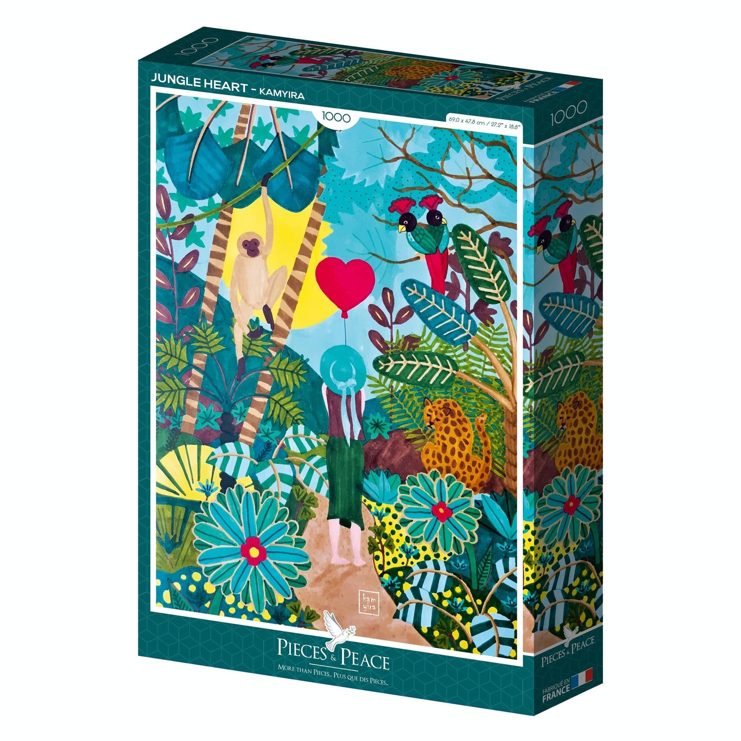 Puzzle Jungle heart 1000 pièces
