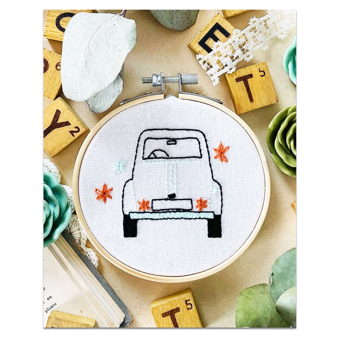 Kit de broderie 2CV du bonheur