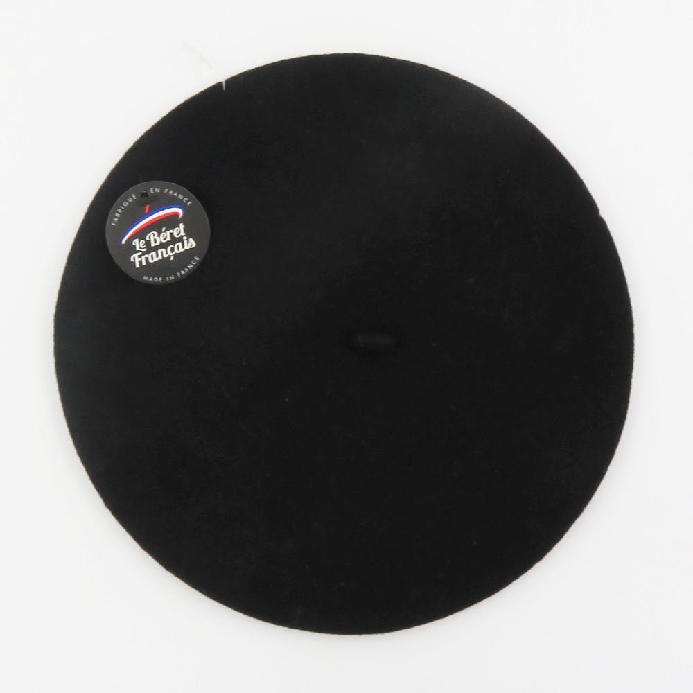 Béret noir 100% laine - TU