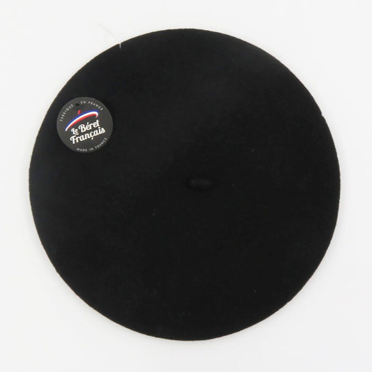 Béret noir 100% laine - TU