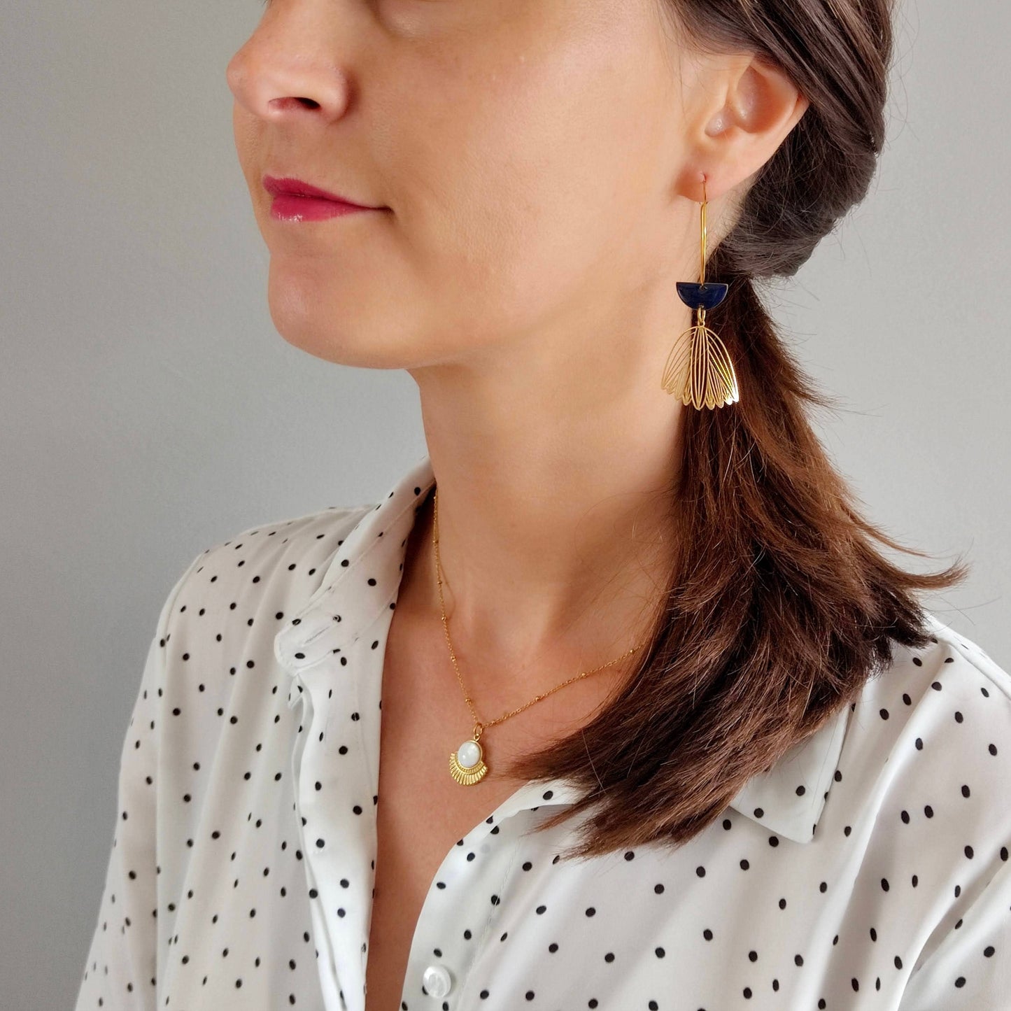 Boucles d’oreilles La malicieuse marine