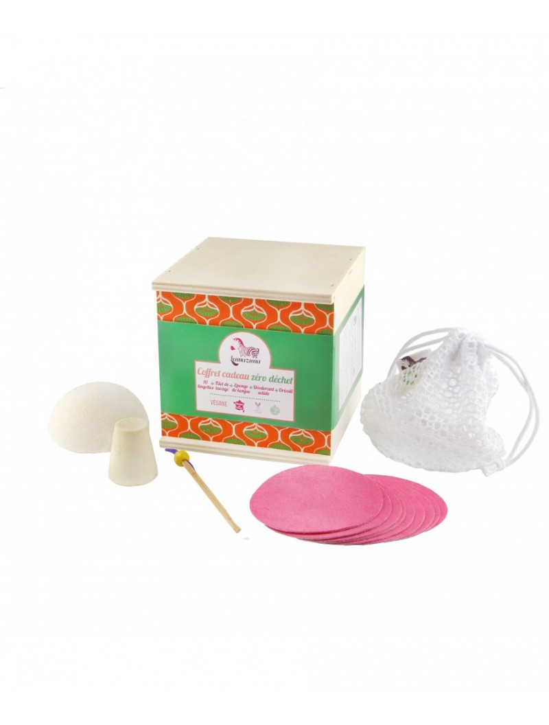 Coffret cadeau 10 lingettes démaquillantes + éponge de konjac + déodorant + oriculi - Do you speak français ?