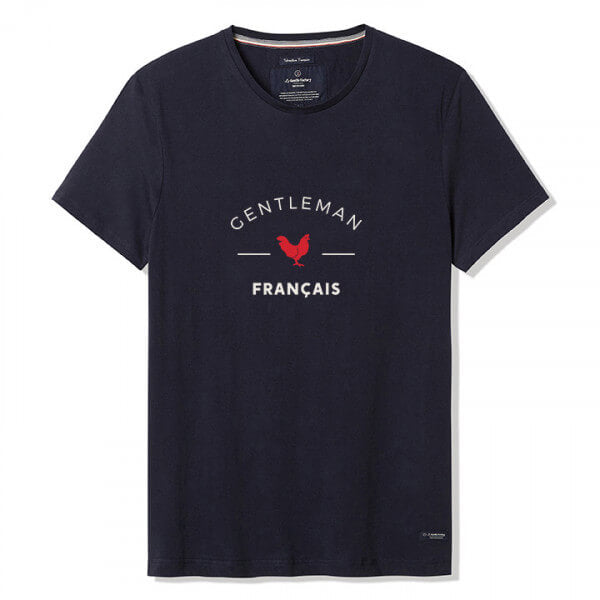T-shirt Gentleman Français bleu - Do you speak français ?