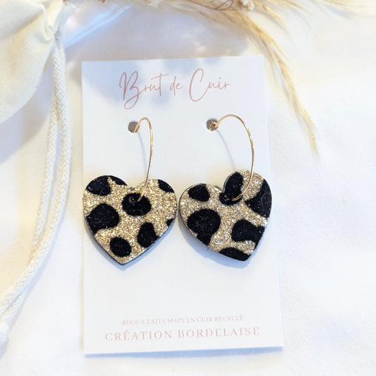 Boucles d'oreilles Grande Suzzi léopard