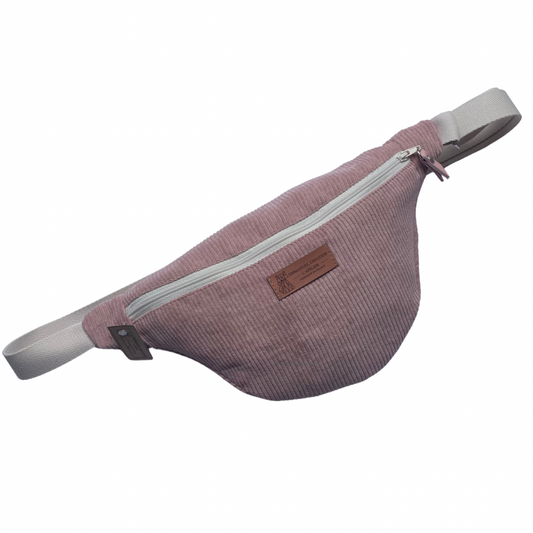 Sac banane - Velours Rose