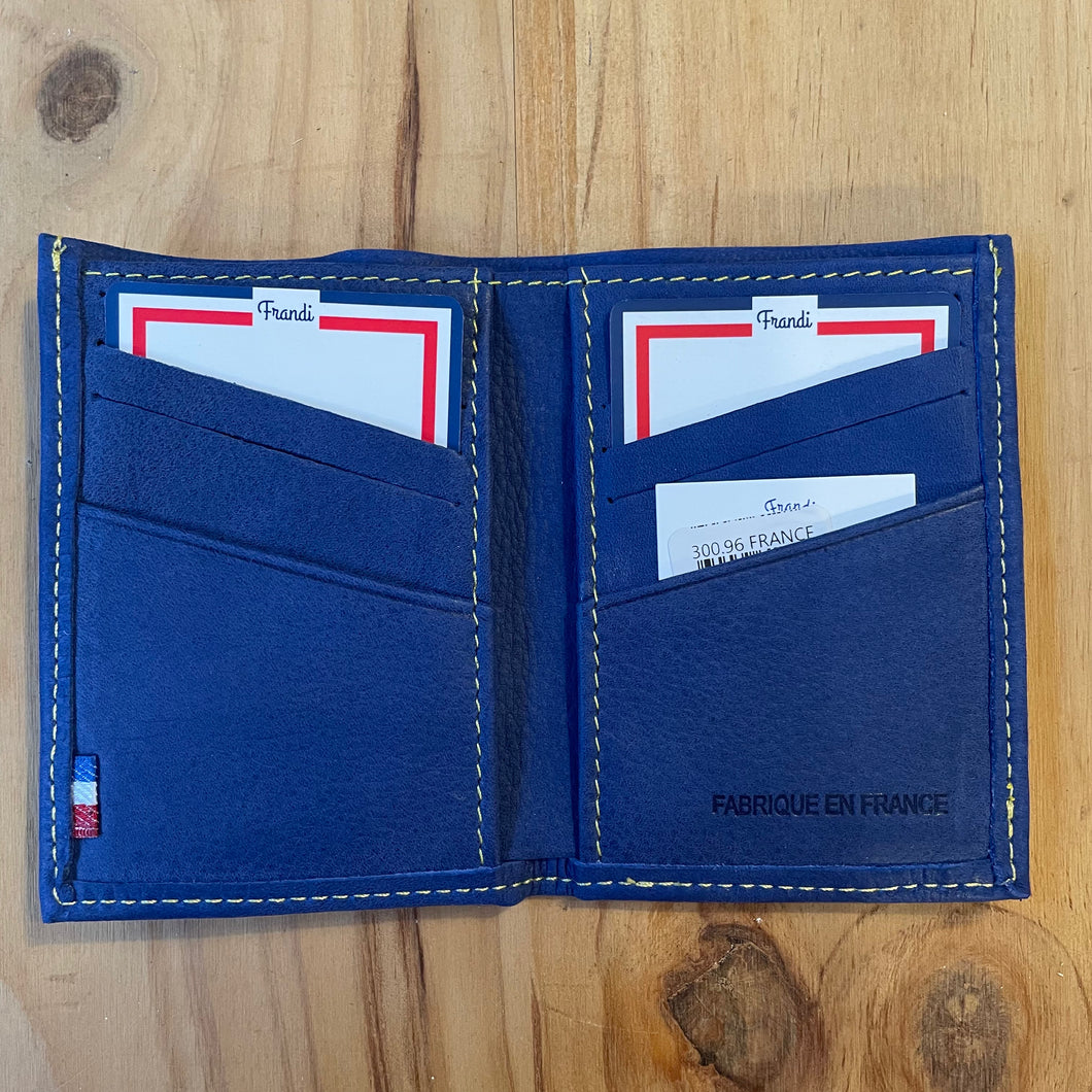 Porte-cartes bleu de France