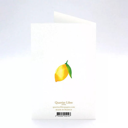 Carte anniversaire Citrons