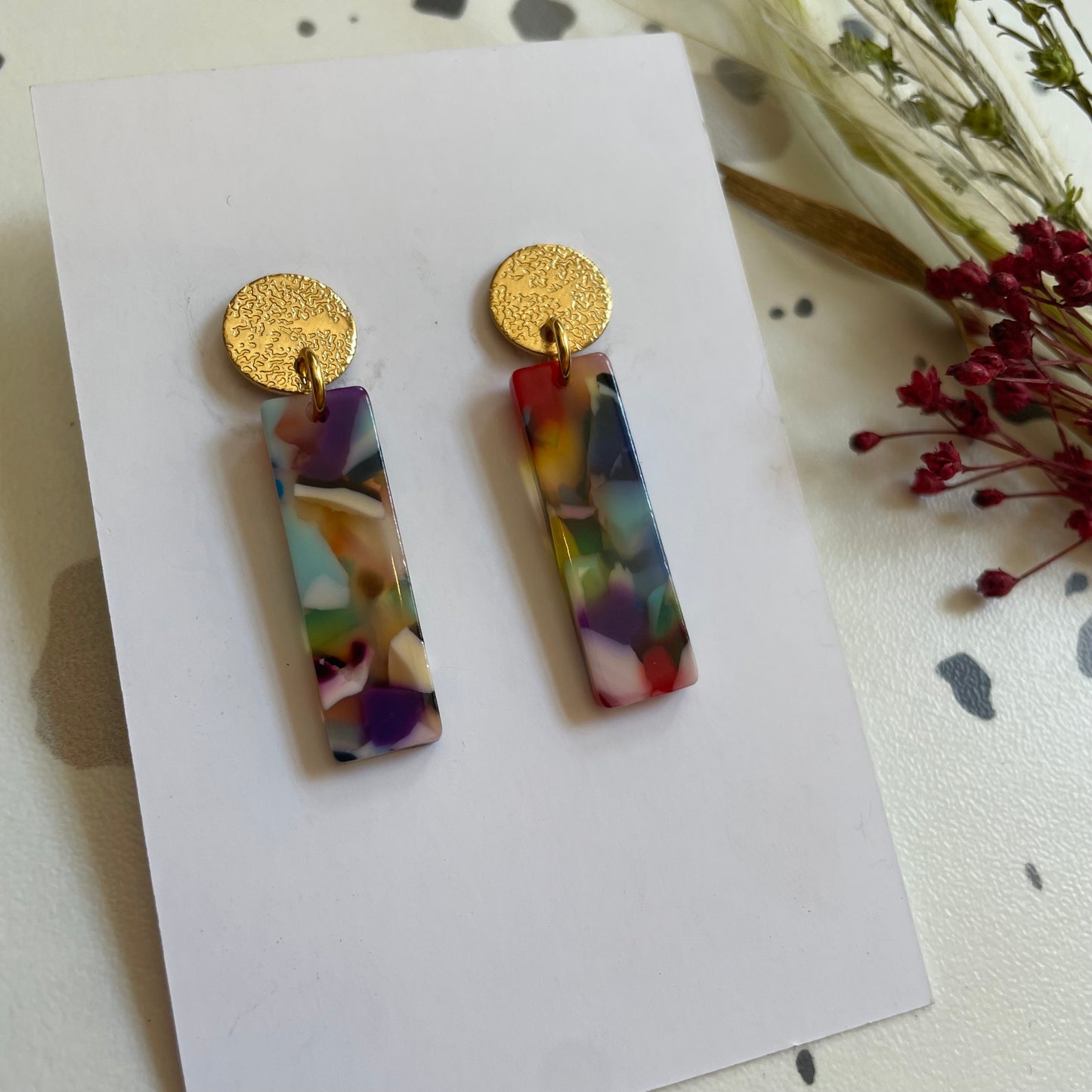Boucles d’oreilles Charlie multicolore
