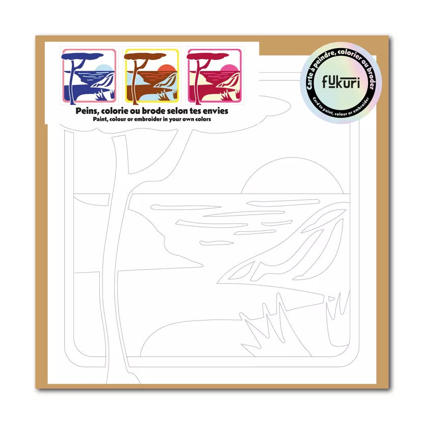 Carte créative - Sous les pins