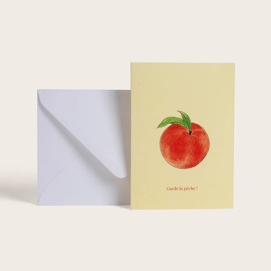 Carte double avec enveloppe - Pêche