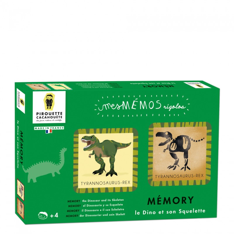 Jeu mémo Le Dino et son squelette