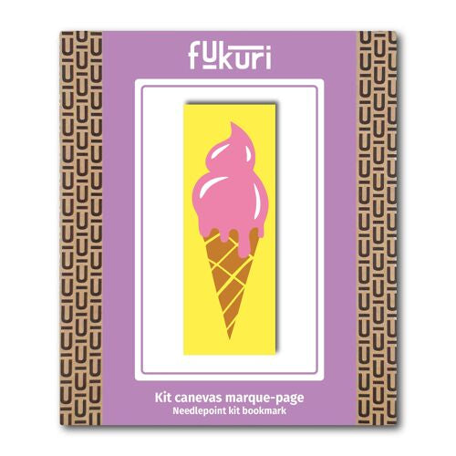 Kit de canevas marque-pages Glace